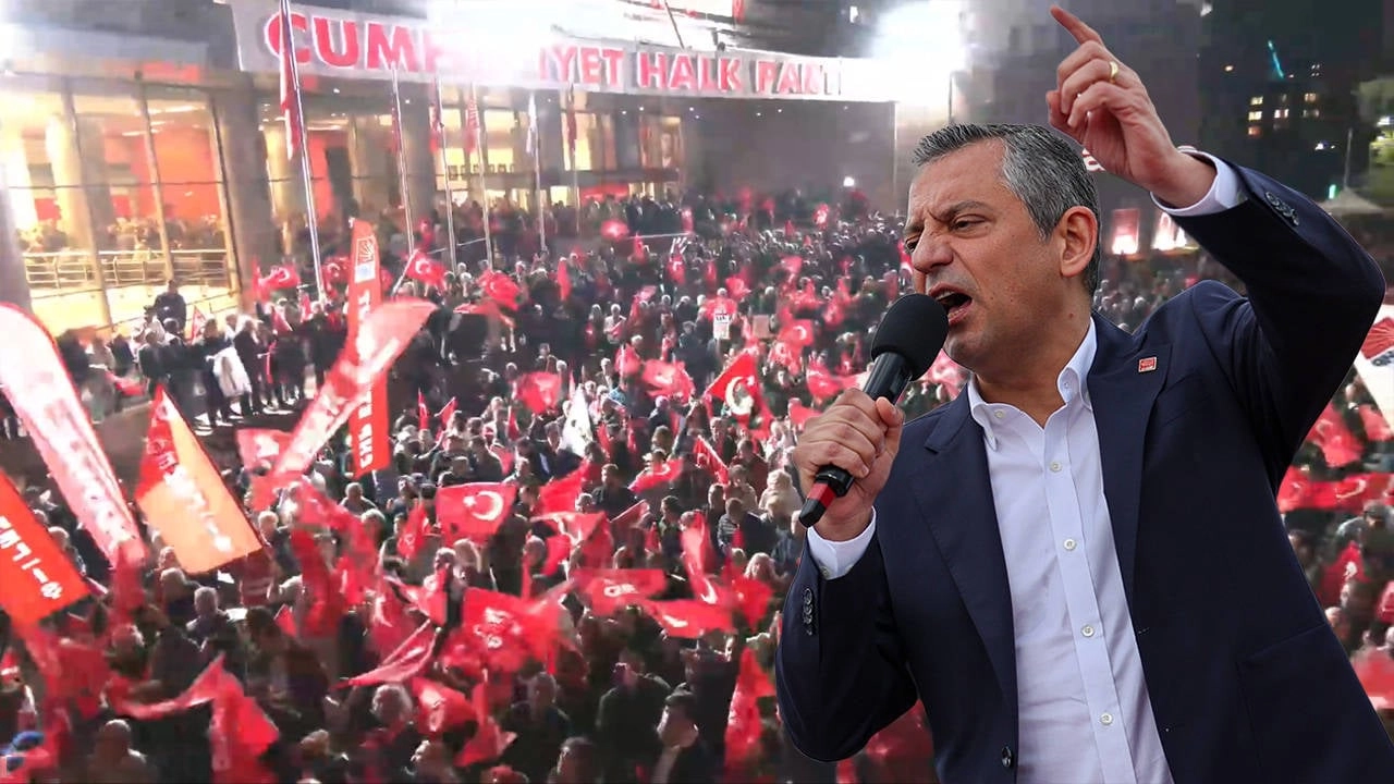 CHP Genel Merkezi Önünde Özel'e Destek İçin Toplanan Yurttaşlar: Muhalif Bir Duruş!