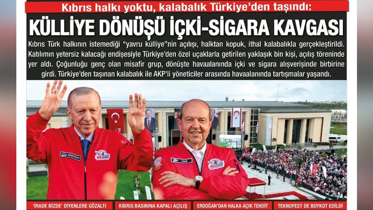 Erdoğan'ın K. Kıbrıs gezisindeki skandal: Free shop'ta içki-sigara kavgası!