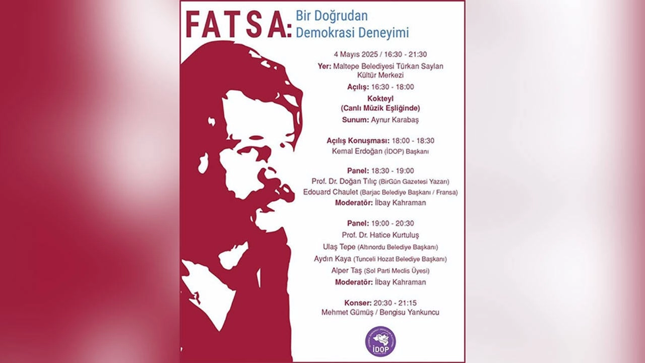 İDOP, "FATSA: Demokrasiye Farklı Bir Bakış" etkinliğini düzenliyor.