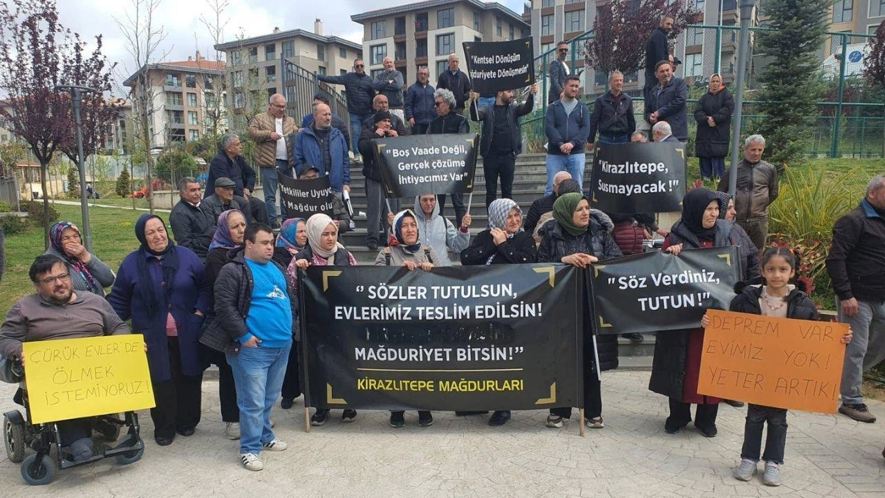 Kirazlıtepe halkı isyan ediyor: "Evimize dönme hakkımızı istiyoruz, mezara değil!"