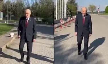 MHP, Devlet Bahçeli'nin Yürüyüşünü Paylaştı