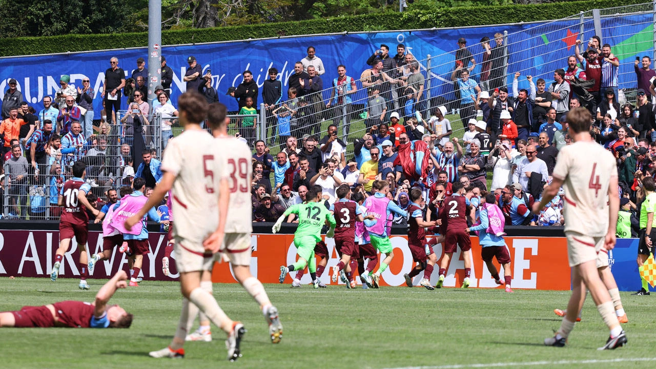 Trabzonspor'un genç yıldızları, UEFA Gençlik Ligi finalinde Barcelona'ya meydan okuyacak!